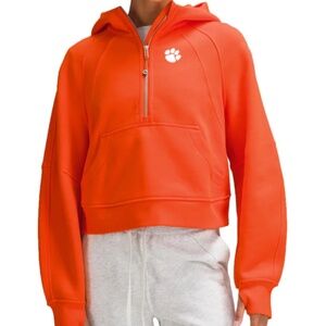 Lululemon Women’s Oversized Scuba Half Zip Hoodie Like New Clemson Size M/L 6-8